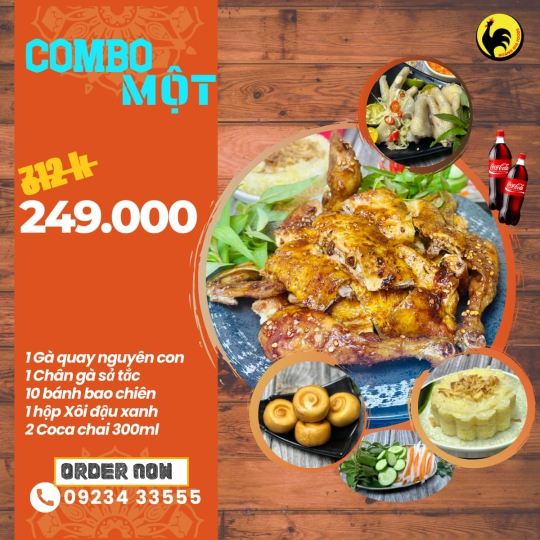 Gà Quay Combo Một