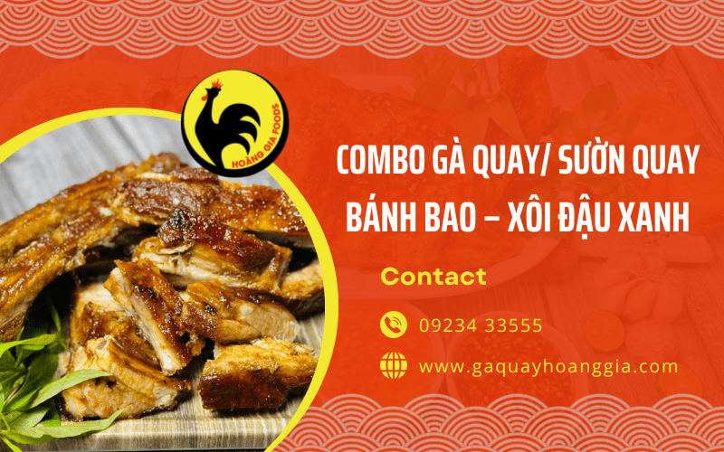 combo gà quay/ sườn quay