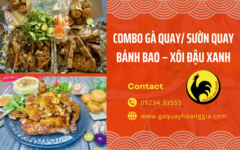 combo gà quay/ sườn quay