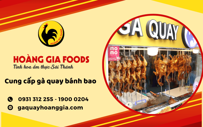 gà quay bánh bao