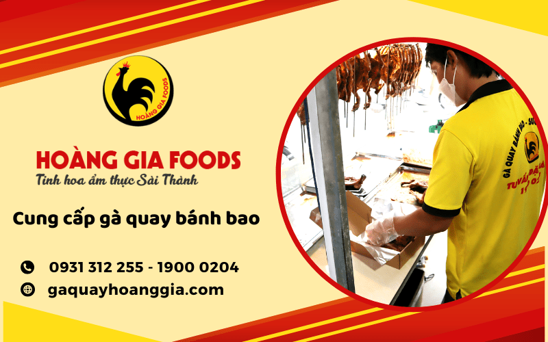 gà quay bánh bao